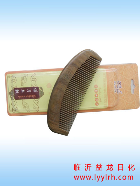 新品纯天然绿檀梳子